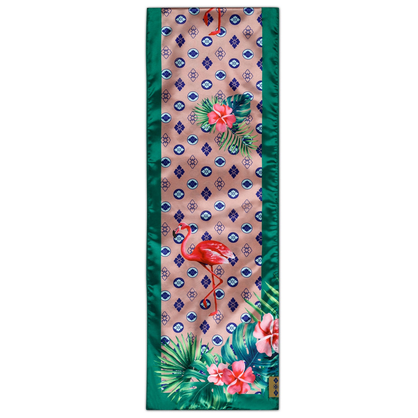 FLAMINGO PRINT SILK SCARF