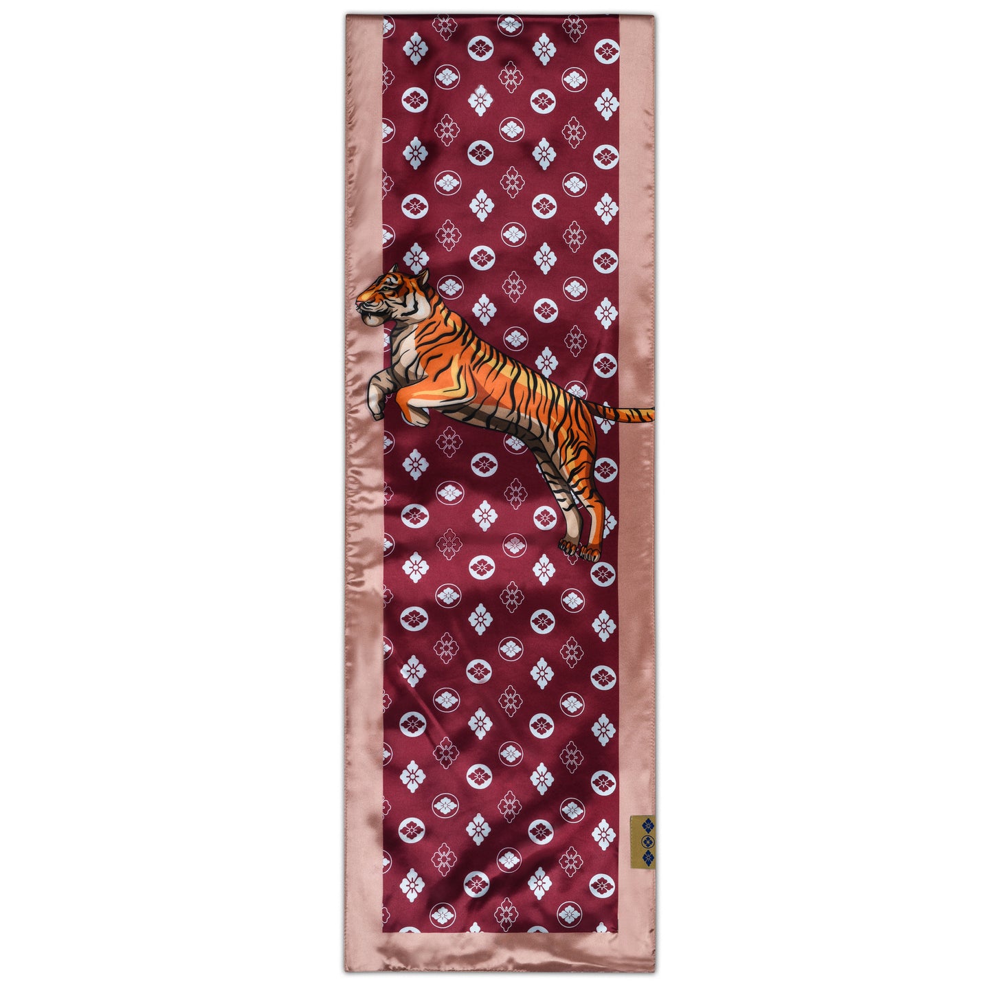 BENGAL TIGER PRINT SILK SCARF