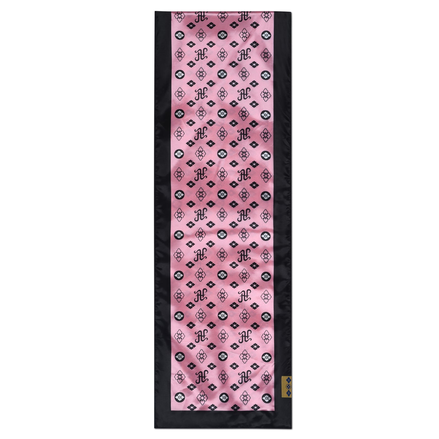 PINK AH LOGO SILK SCARF