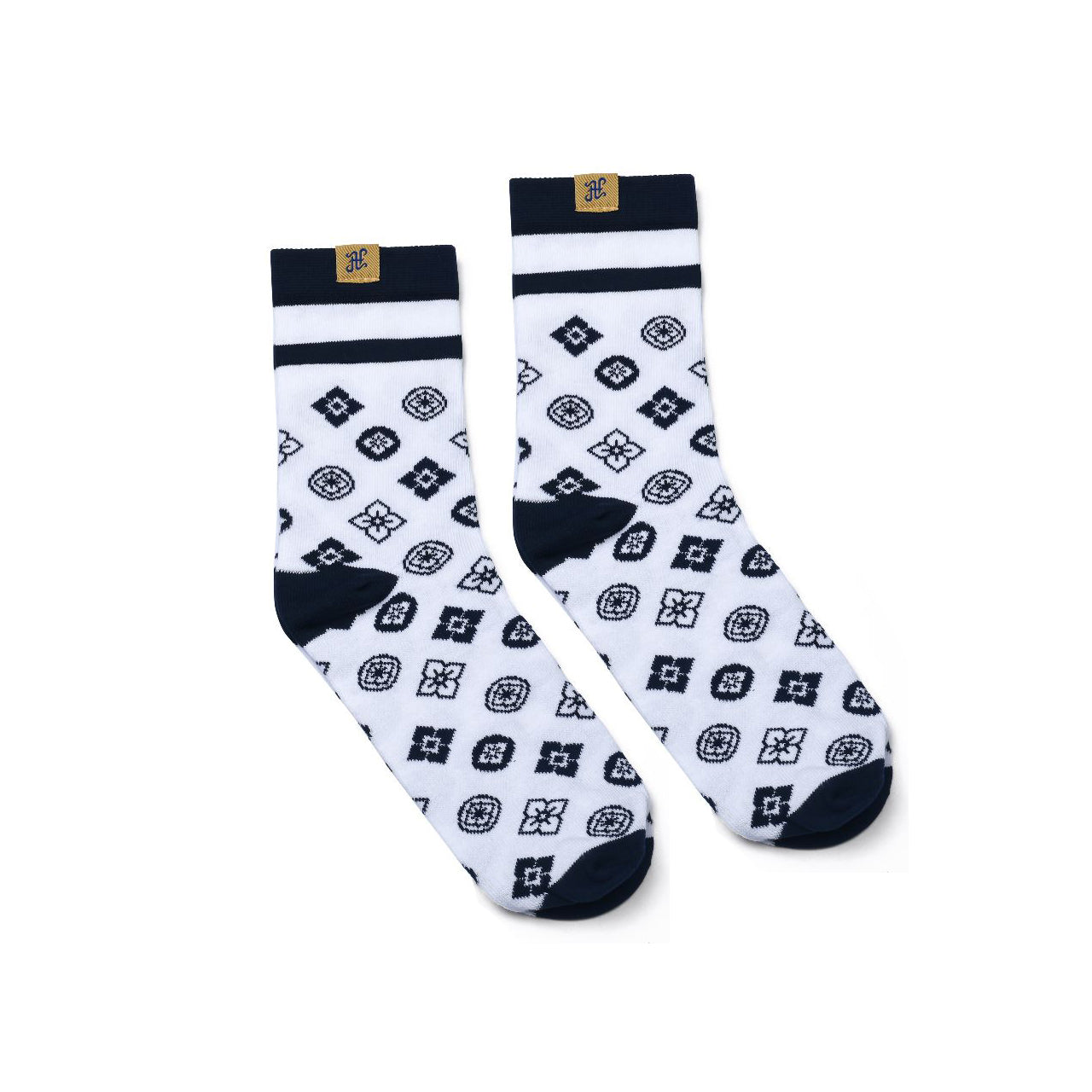 COTTON SOCKS WITH LABEL- BOX OF 3 (WBB)