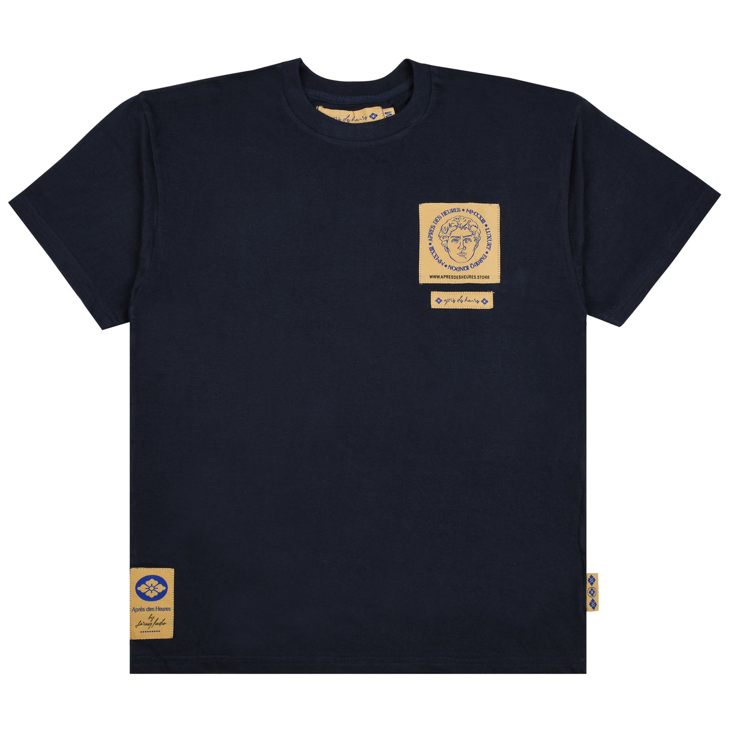 RENAISSANCE PATCH T-SHIRT (NAVY BLUE)