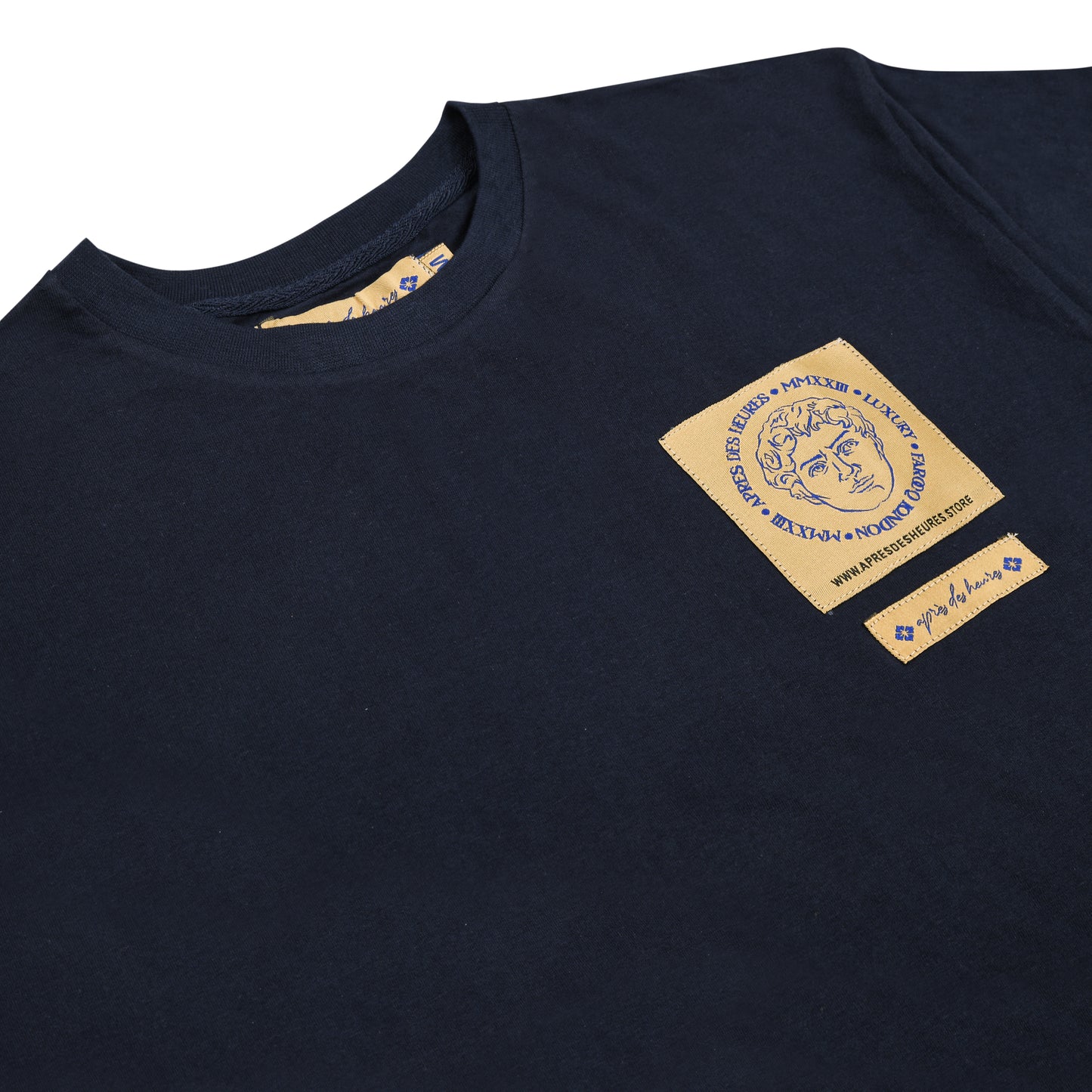 RENAISSANCE PATCH T-SHIRT (NAVY BLUE)