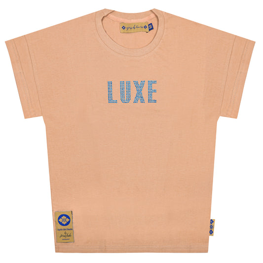 CRYSTAL LUXE T-SHIRT (NUDE)